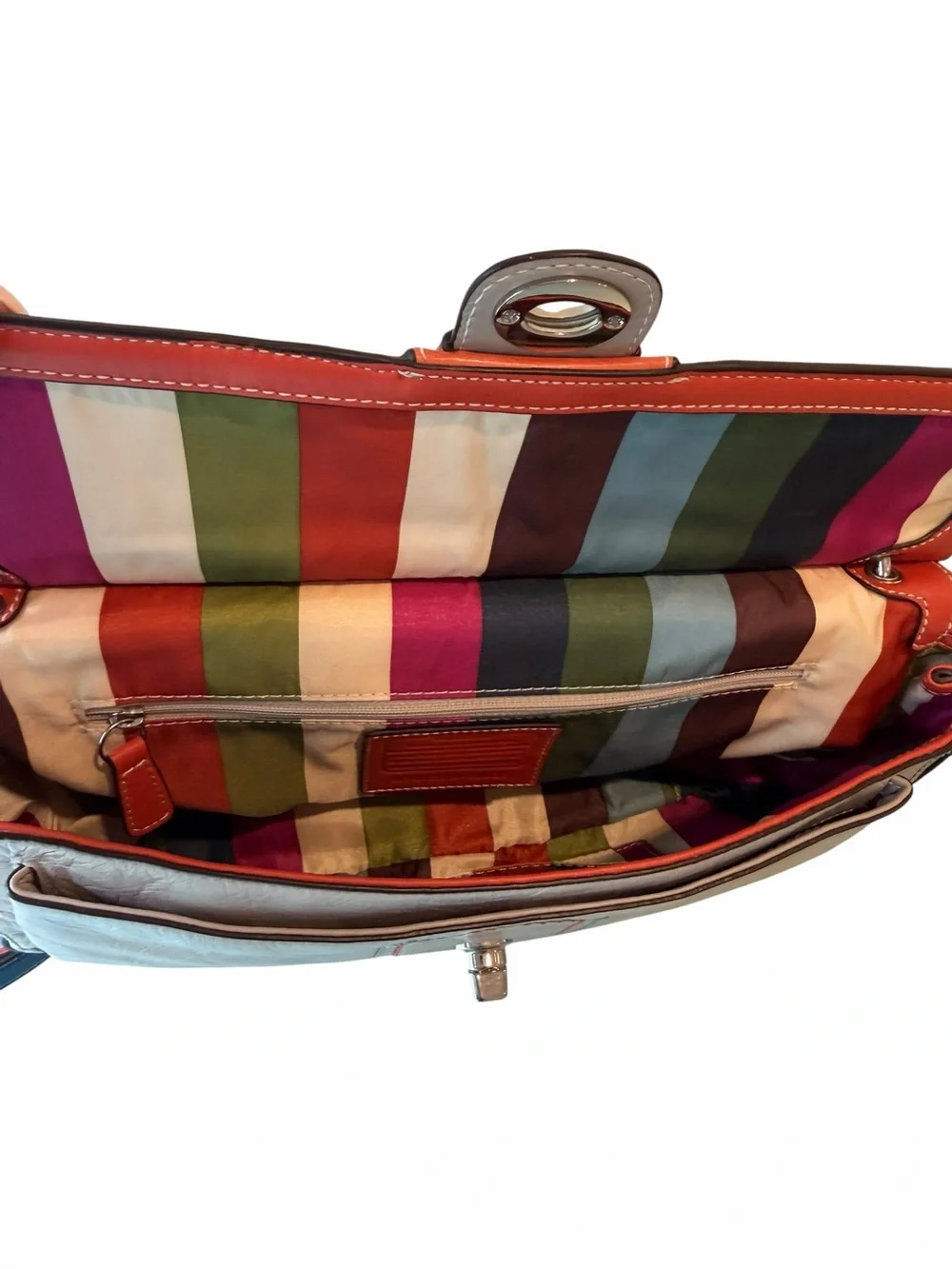 🧡💙 Vintage Coach Legacy Colorblock Willis City Bag 19035 Crossbody 💙🧡